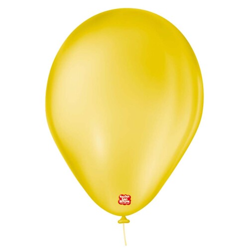 Balão 7.0 liso amarelo sol com 50 unidades São Roque Balão 7.0 liso amarelo sol com 50 unidades São Roque