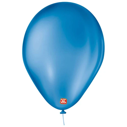 Balão 7.0 liso azul cobalto com 50 unidades São Roque