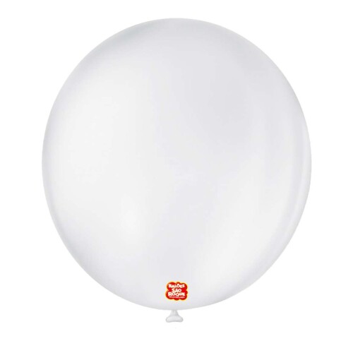 Balão 7.0 liso branco polar com 50 unidades São Roque Balão 7.0 liso branco polar com 50 unidades São Roque