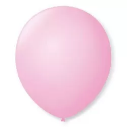 Balão 7.0 liso rosa baby com 50 unidades São Roque