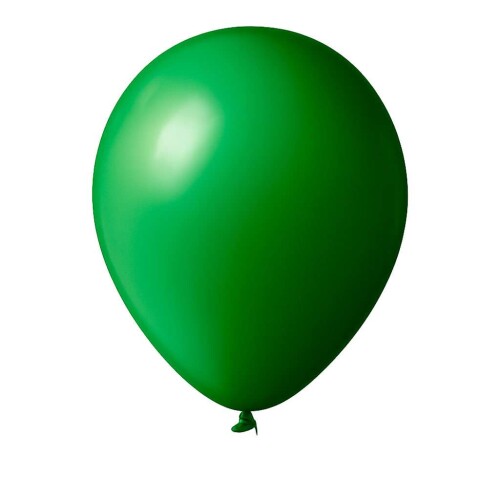 Balão 9 liso com 50 unidades verde
