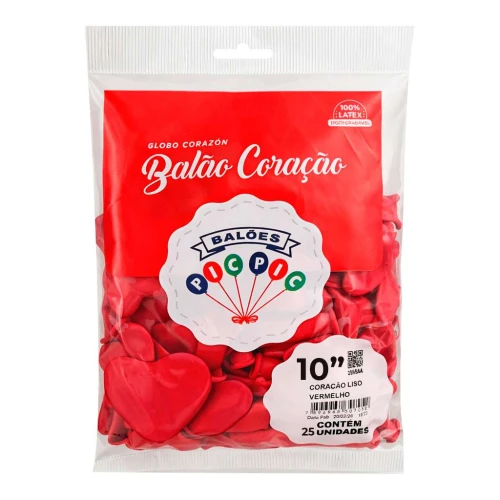 Balão coração pic-pic 10
