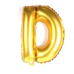 Balão metálico letras dourado 44cm