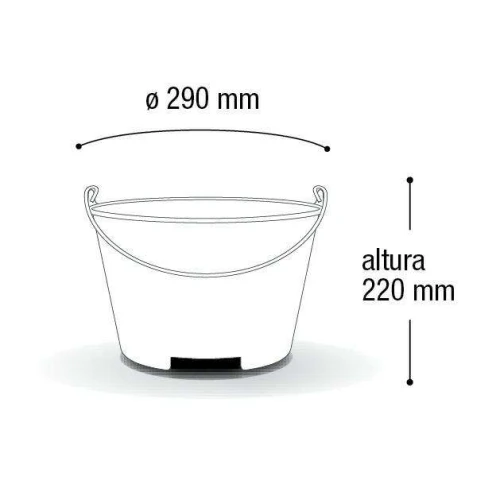 Balde de pedreiro 10 litros Arqplast