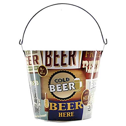 Balde para gelo alumínio 4,8 litros decorado Balde para gelo alumínio 4,8 litros decorado