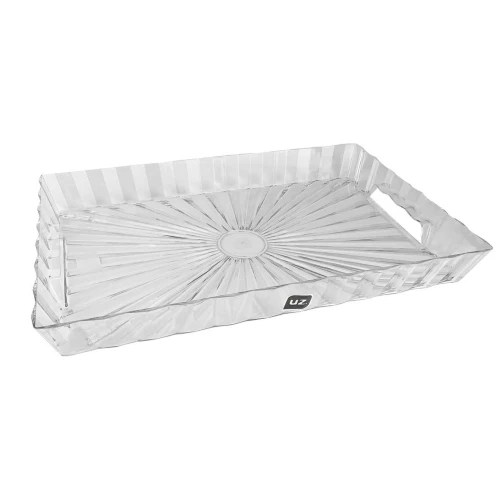 Bandeja acrílica transparente 46x30cm Uz Utilidades