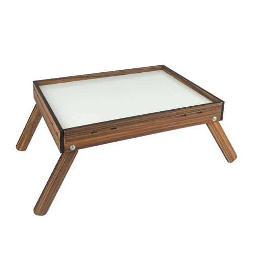 Bandeja de mdf para café dobrável 15x31x23cm