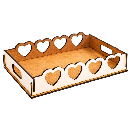 Bandeja decorativa mdf sortidas 5x20x29cm
