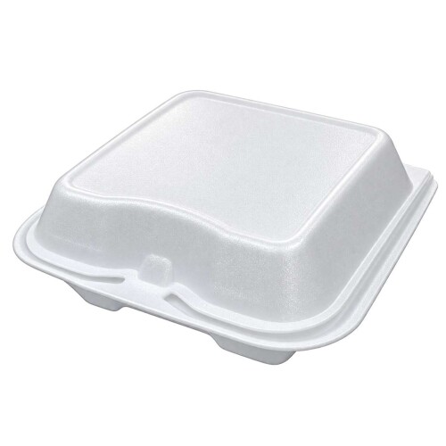 Bandeja isopor 24x23,5x9cm com tampa 100 unidades
