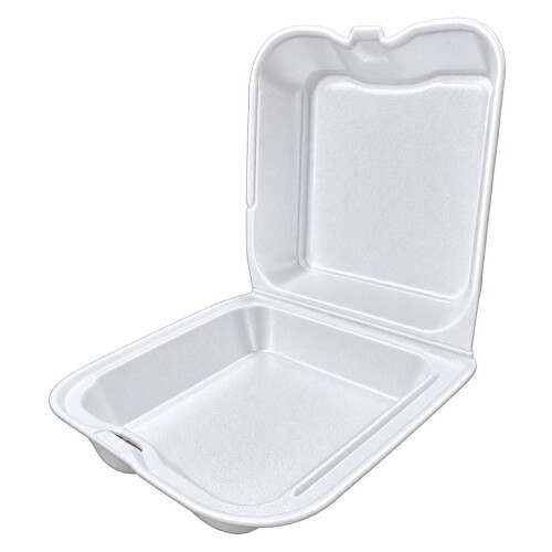 Bandeja isopor 24x23,5x9cm com tampa 100 unidades