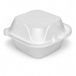 Bandeja isopor para hamburguer Tampa 15x15cm 100 unidades