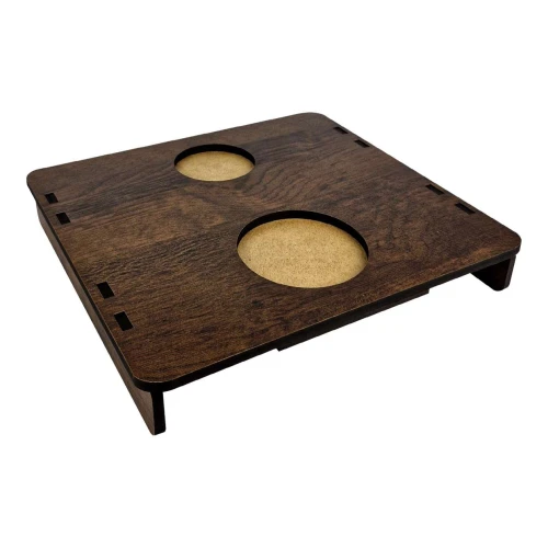 Bandeja para sofa MDF com porta copo 4x25x27cm