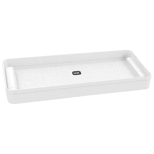 Bandeja plastica retangular 40x25cm branco