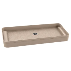 Bandeja plastica retangular 40x25cm capuccino