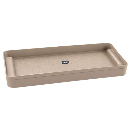 Bandeja plastica retangular 40x25cm capuccino