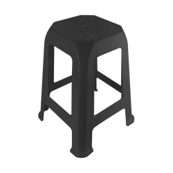 Banqueta plástica adulto branca 1307 Plasnew