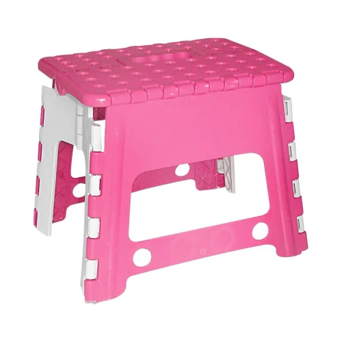 Banqueta plástica dobrável 27,5cm infantil sortidas
