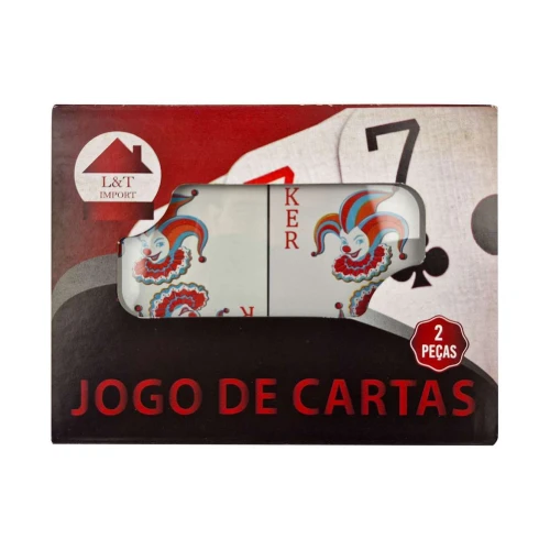 Baralho de plástico 02 jogos LT24078