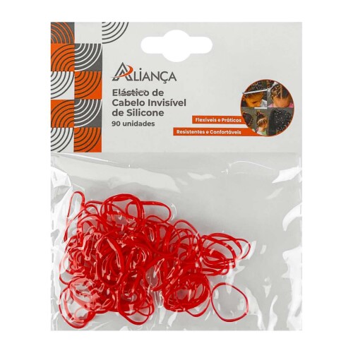 Bijuteria elástico para cabelo silicone com 90 unidades sortidas Aliança