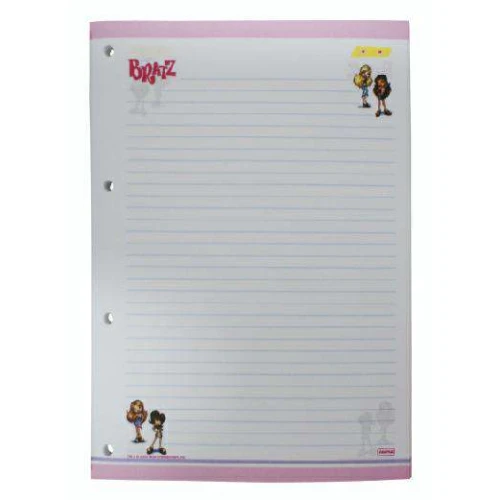 Bloco 04 furos Bratz 96 folhas