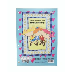 Bloco 04 furos Star Girls 96 folhas