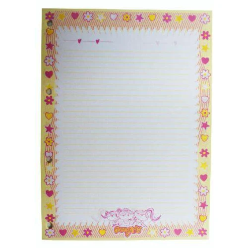 Bloco 04 furos Star Girls 96 folhas