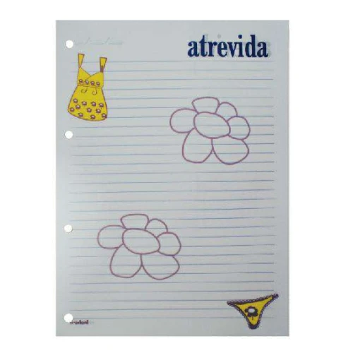 Bloco 04 furos atrevida 96 folhas