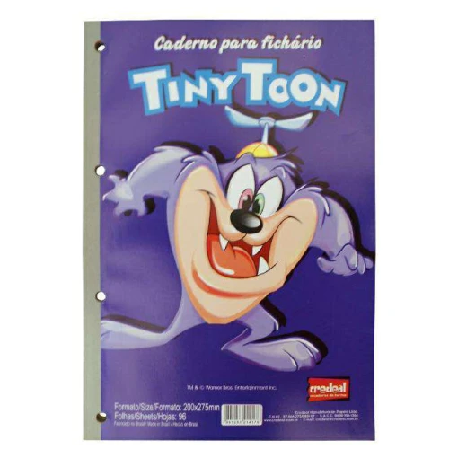 Bloco 04 furos tiny toon 96 folhas