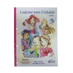 Bloco 04 furos witch 96 folhas