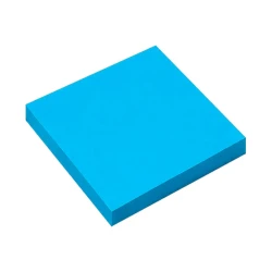 Bloco adesivo Maxprint 76x76mm azul neon 100 folhas