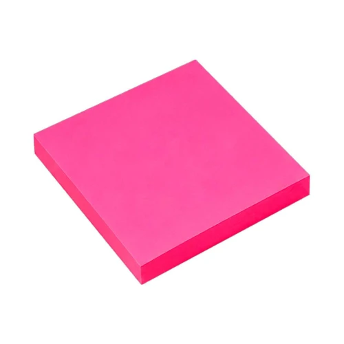 Bloco adesivo Maxprint 76x76mm rosa neon 100 folhas Bloco adesivo Maxprint 76x76mm rosa neon 100 folhas