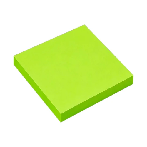 Bloco adesivo Maxprint 76x76mm verde neon 100 folhas Bloco adesivo Maxprint 76x76mm verde neon 100 folhas
