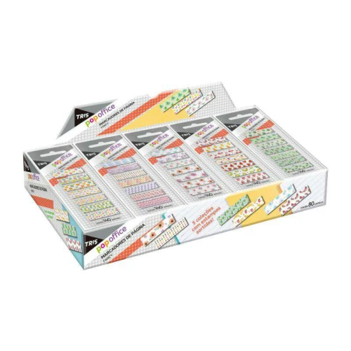 Bloco adesivo Tris marca páginas Holic 140 folhas com 07 unidades