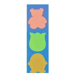 Bloco adesivo cosy marca páginas figuras 20 folhas com 03 unidades