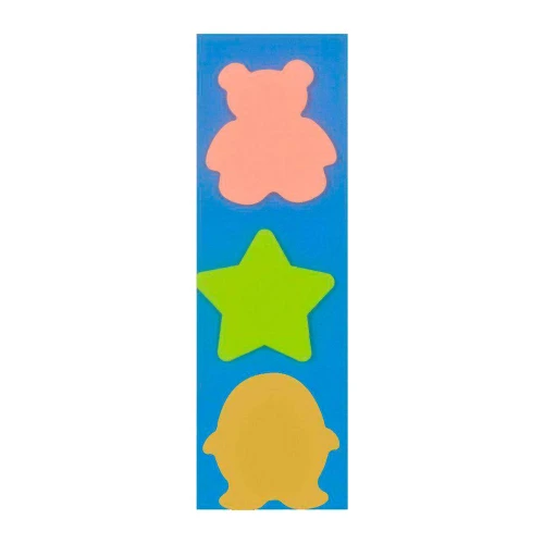 Bloco adesivo cosy marca páginas figuras 20 folhas com 03 unidades