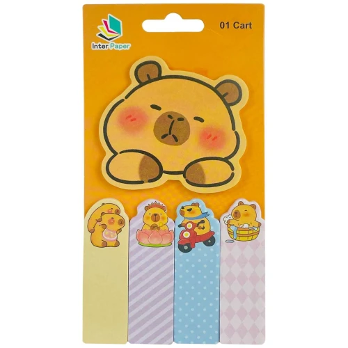 Bloco adesivo decorado bichinhos sortidos