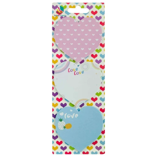 Bloco adesivo decorado coração sortido ha80826