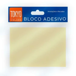 Bloco adesivo tokyo colors 102x76mm amarelo 100fls
