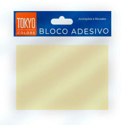 Bloco adesivo tokyo colors 102x76mm amarelo 100fls
