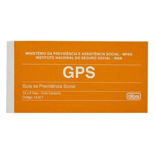 Bloco carnê gps