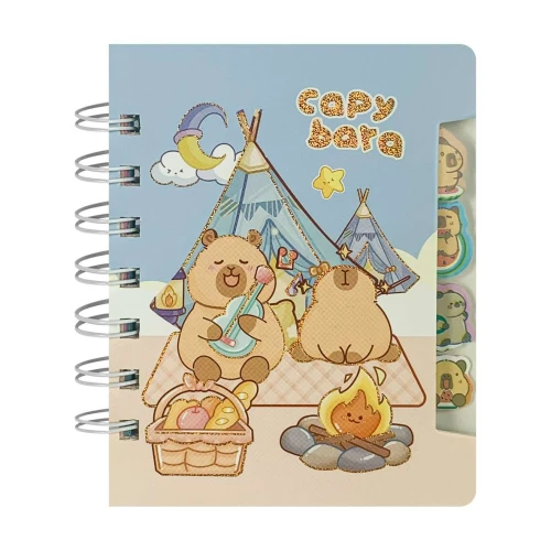 Bloco para anotações 11,5x10,5cm 56 folhas capivara sortidos Interponte
