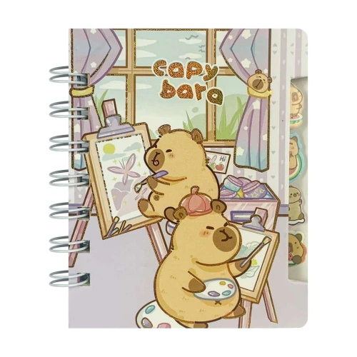 Bloco para anotações 11,5x10,5cm 56 folhas capivara sortidos Interponte