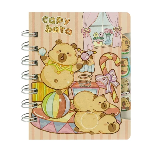 Bloco para anotações 11,5x10,5cm 56 folhas capivara sortidos Interponte
