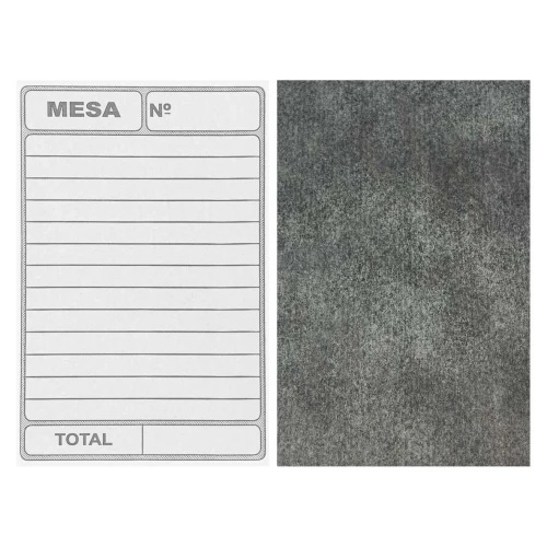 Bloco pedido de mesa 02 vias com carbono 7,8x11,1cm Animativa
