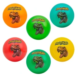 Bola plástica vinil dinossauro 22cm coloridas
