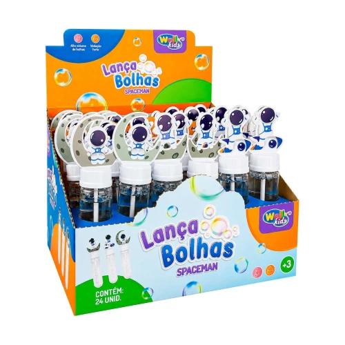 Bolha de sabão bastão astronauta 14cm Wellkids Bolha de sabão bastão astronauta 14cm Wellkids
