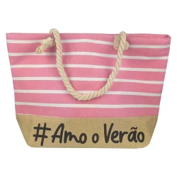 Bolsa de praia algodão 50x34cm