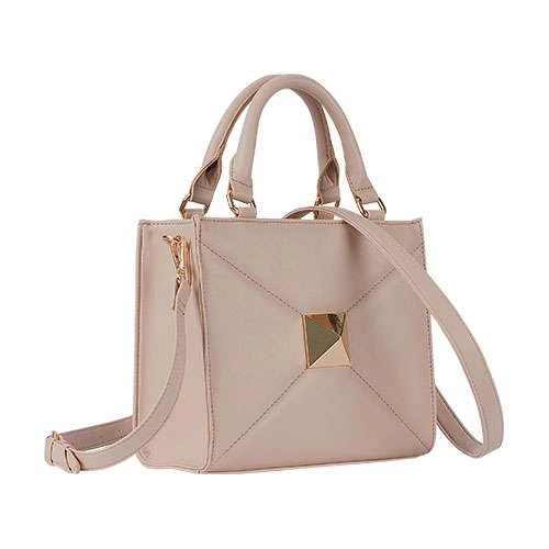 Bolsa feminina tira/colo 24x21cm nude Alice Palucci