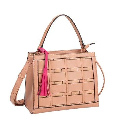Bolsa feminina tira/colo 27x25cm bege Alice Palucci