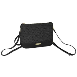 Bolsa feminina transversal 14x22cm preta Alice Palucci